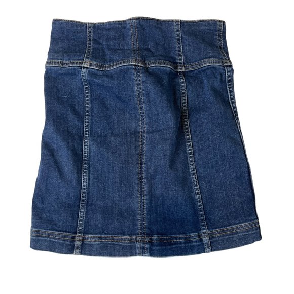 Free People Lace Up Modern Femme High Waisted Mini Skirt Size 2 - Picture 3 of 9